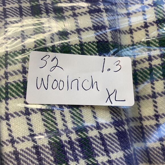 VTG Woolrich Flannel Shirt Mens XL Plaid Purple Green Heavy Indian Cotton Grunge - Picture 12 of 12